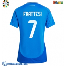 Fotballdrakt Dame Italia Davide Frattesi #7 Hjemmedrakt EM 2024 Kortermet